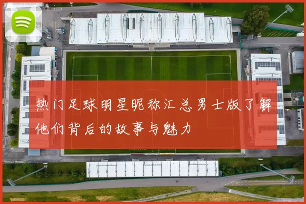 热门足球明星昵称汇总男士版了解他们背后的故事与魅力